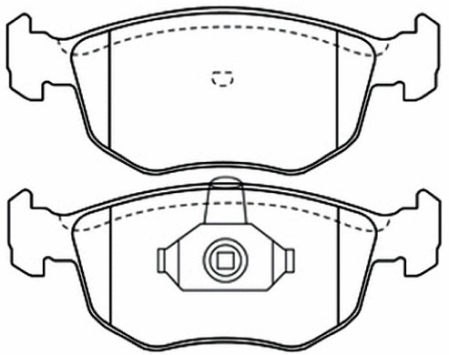 Brake Pad Set, disc brake (AKD-1349)