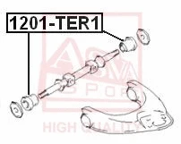 Mounting, control/trailing arm (1201-TER1)