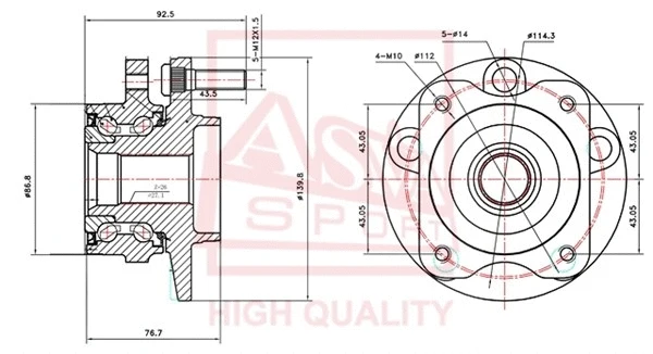 Wheel Hub (DGWH-VGRF)
