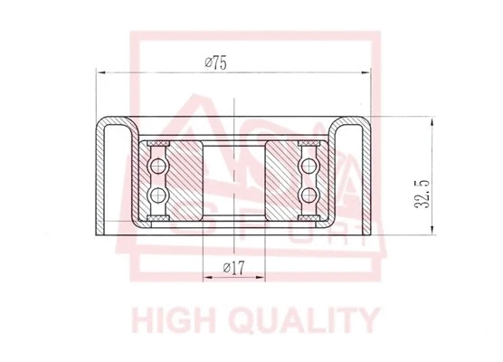 Tensioner Pulley, V-belt (TYBP-028)