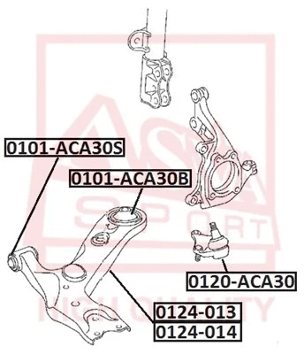 Control/Trailing Arm, wheel suspension (0124-013)