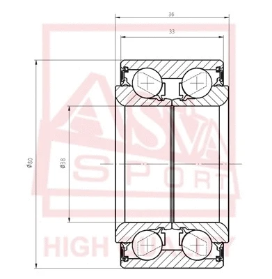 Wheel Bearing (DAC388033-36)