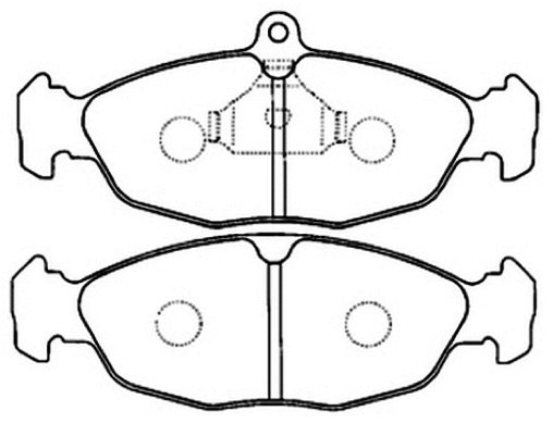 Brake Pad Set, disc brake (AKD-0221)