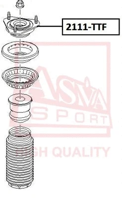 Mounting, shock absorber (2111-TTF)