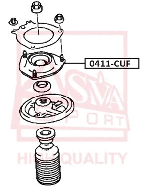 Mounting, shock absorber (0411-CUF)