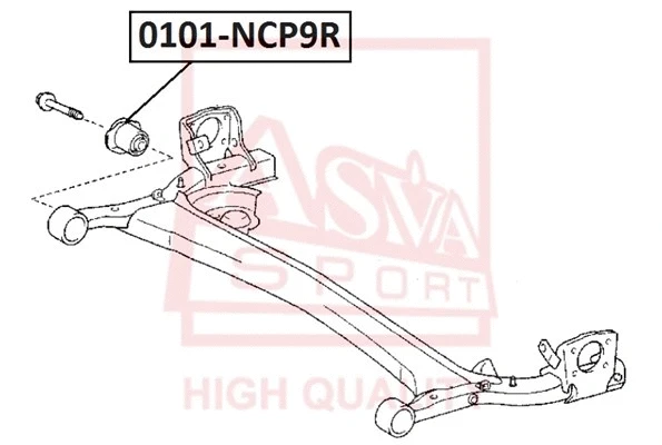 Mounting, control/trailing arm (0101-NCP9R)
