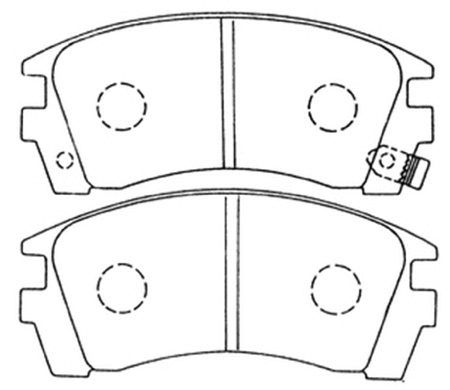 Brake Pad Set, disc brake (AKD-2225)