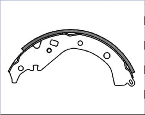 Brake Shoe Set (AKS-2358)