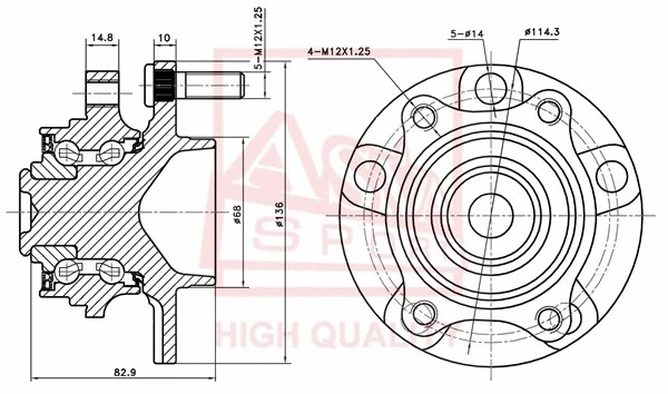 Wheel Hub (NSWH-V35F)