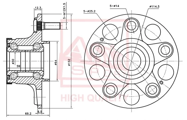 Wheel Hub (HNWH-FRVMR)