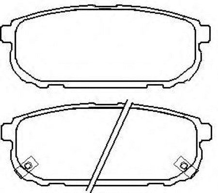 Brake Pad Set, disc brake (AKD-0798)