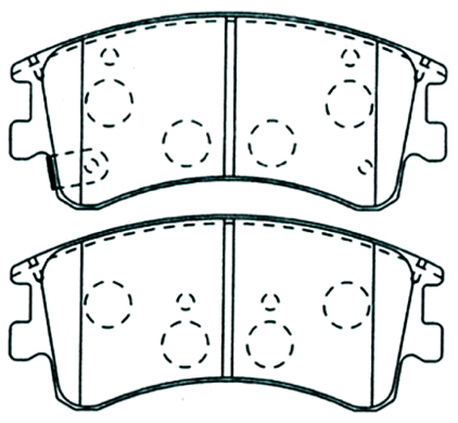 Brake Pad Set, disc brake (AKD-1290)