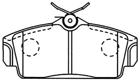 Brake Pad Set, disc brake (AKD-1266)