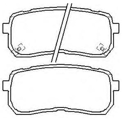 Brake Pad Set, disc brake (AKD-0457)