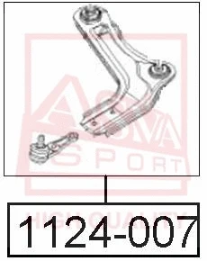 Control/Trailing Arm, wheel suspension (1124-007)
