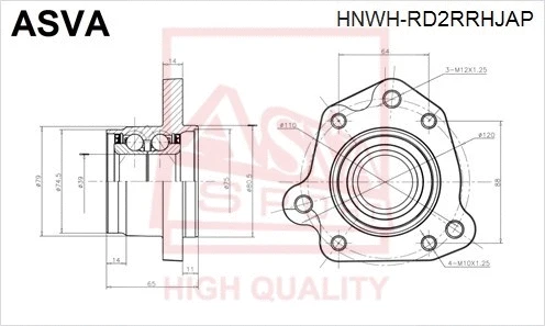 Wheel Hub (HNWH-RD2RRHJAP)