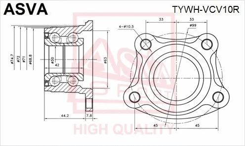 Wheel Hub (TYWH-VCV10R)