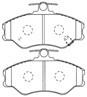 Brake Pad Set, disc brake (AKD-1118)