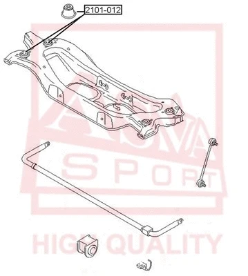 Mounting, control/trailing arm (2101-012)