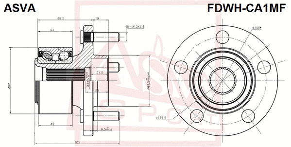 Wheel Hub (FDWH-CA1MF)