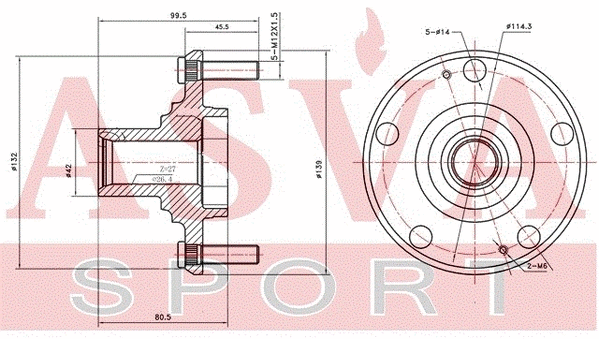 Wheel Hub (KAWH-CDF)