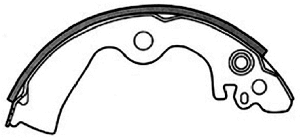 Brake Shoe Set (AKS-1204)