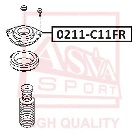 Mounting, shock absorber (0211-C11FR)