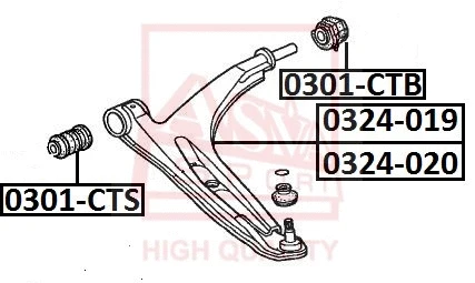 Mounting, control/trailing arm (0301-CTS)
