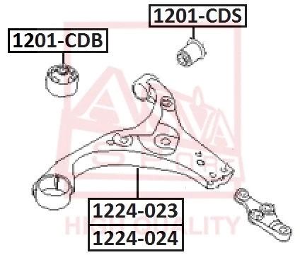 Mounting, control/trailing arm (1201-CDB)