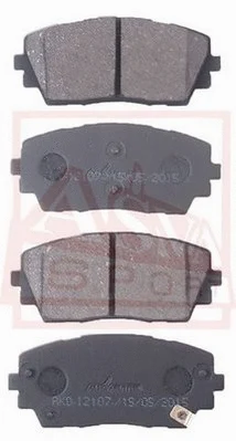 Brake Pad Set, disc brake (AKD-12107)