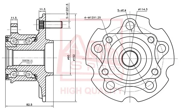 Wheel Hub (TYWH-ACA30MR)
