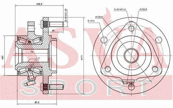 Wheel Hub (NSWH-A60F)