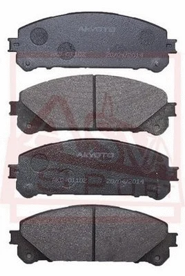 Brake Pad Set, disc brake (AKD-01102)