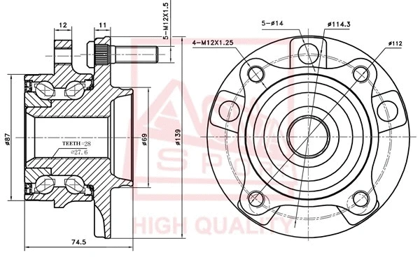 Wheel Hub (MTWH-NA4MF)