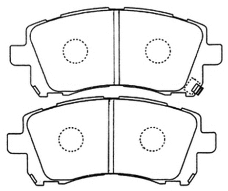 Brake Pad Set, disc brake (AKD-7390)
