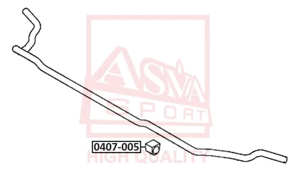 Bushing, stabiliser bar (0407-005)