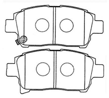Brake Pad Set, disc brake (AKD-1133)