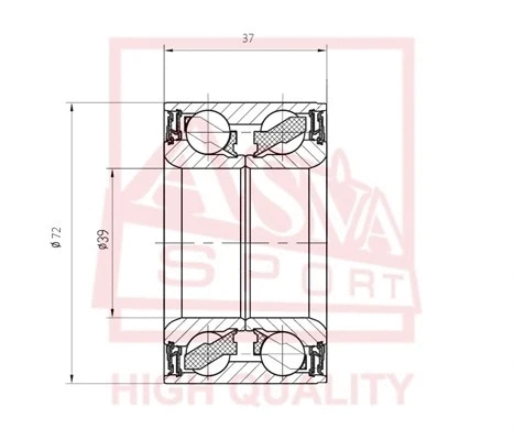Wheel Bearing (DAC39720037)