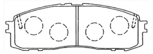 Brake Pad Set, disc brake (AKD-1147)
