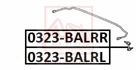 Link/Coupling Rod, stabiliser bar (0323-BALRL)