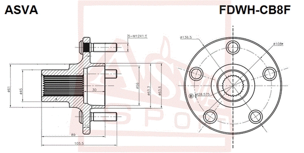 Wheel Hub (FDWH-CB8F)