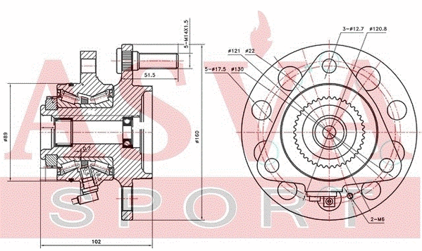 Wheel Hub (SYWH-REX2F)