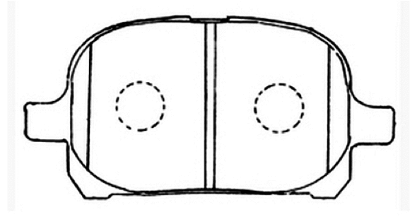 Brake Pad Set, disc brake (AKD-1401)