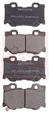Brake Pad Set, disc brake (AKD-02201)