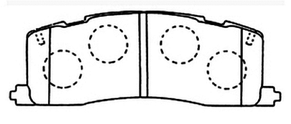 Brake Pad Set, disc brake (AKD-1274)