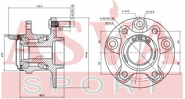 Wheel Hub (SZWH-SX4BR)