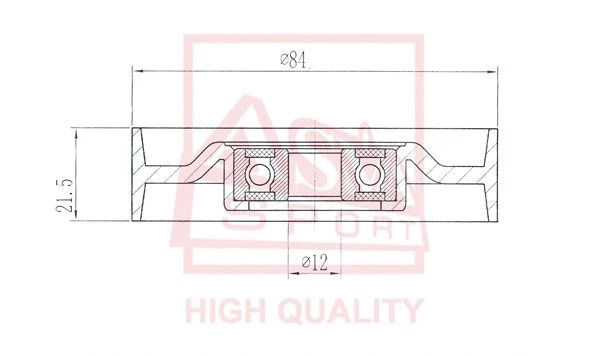 Tensioner Pulley, V-belt (NSBP-011)