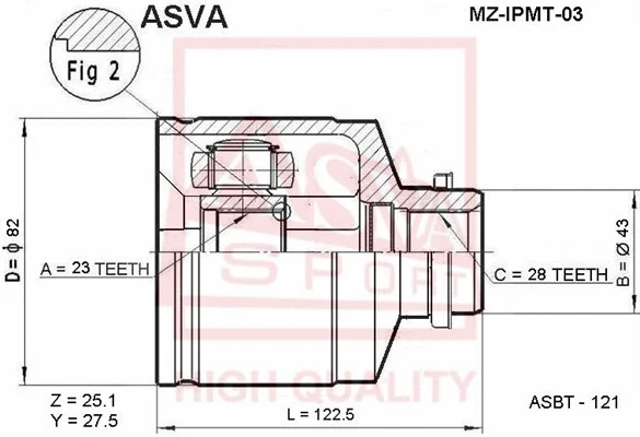 Joint Kit, drive shaft (MZ-IPMT-03)