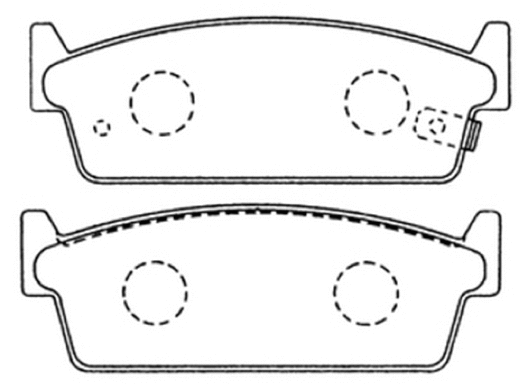 Brake Pad Set, disc brake (AKD-22202)