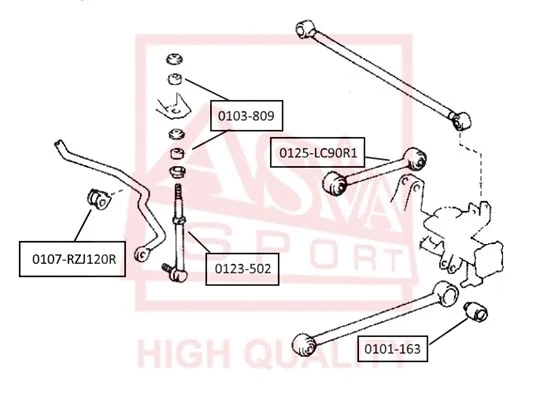 Link/Coupling Rod, stabiliser bar (0123-502)